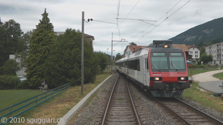 Vista dalla cabina - FFS RBDe 560 (Domino)